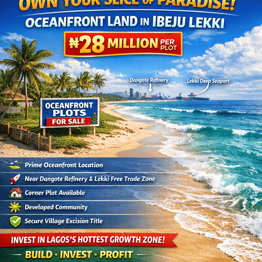 Own Your Slice of Paradise: Oceanfront Land in Ibeju Lekki