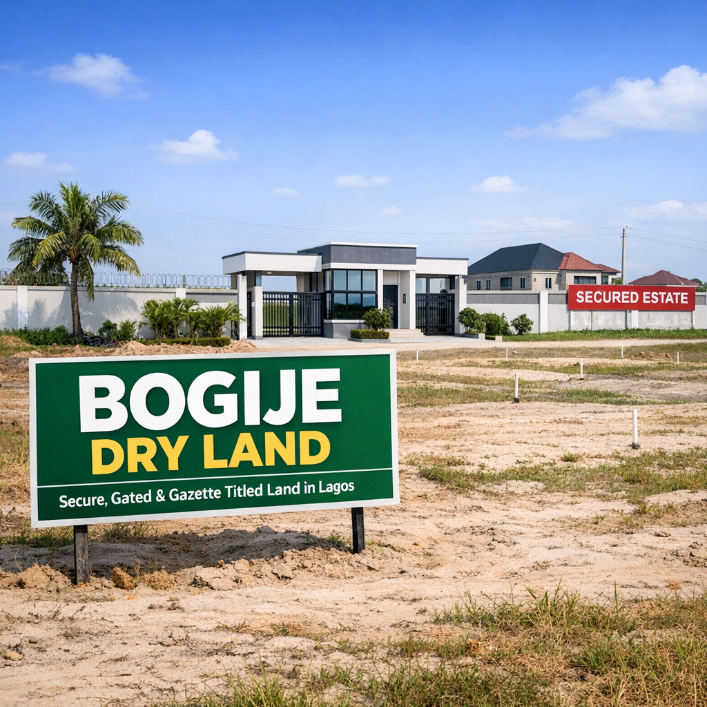 Bogije Dry Land: You finally found land in Lagos that’s dry, secure, gated, AND has a Gazette title.